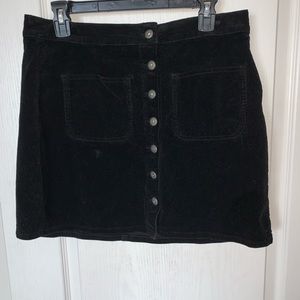 BKE Black corduroy skirt